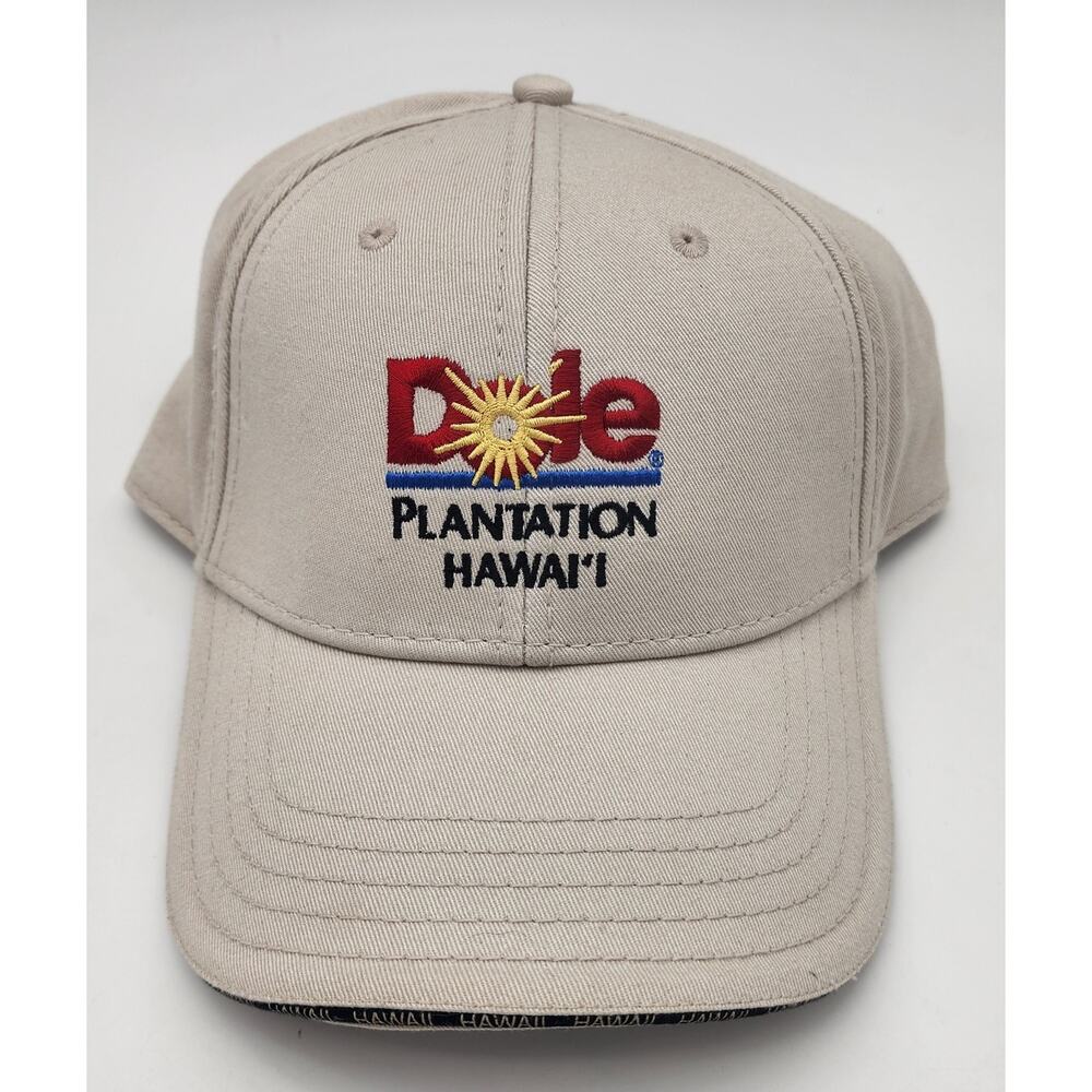 Dole Pineapples Plantation Hawaii Tan Trucker Baseball Hat Cap DPC Co Cotton